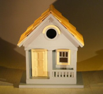 Architectural Birdhouse/feeder - Yellow(west Coast Dweller)