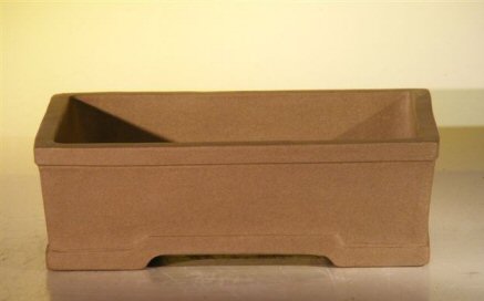 unknown Tan Unglazed Ceramic Bonsai Pot - Rectangle<br><i>6.5 x 4.5 x 2.125</i>