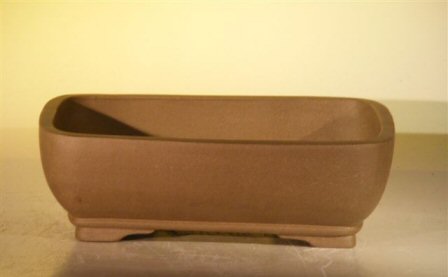 unknown Tan Unglazed Ceramic Bonsai Pot - Rectangle<br><i>6.5 x 4.5 x 2.125</i>