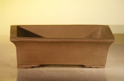 unknown Brown Unglazed Ceramic Bonsai Pot - Rectangle<br><i>10 x 7.875 x 3.125</i>