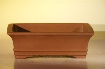 unknown Brown Unglazed Ceramic Bonsai Pot - Rectangle<br><i>6.5 x 4.5 x 2.125</i>