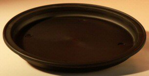 unknown 9 Round - Heavy Duty Plastic Humidity/Drip Bonsai Tray - Medium<br><i> 9.0 x 1.0</i>