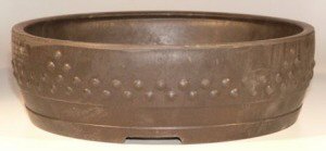 unknown Brown Mica Bonsai Pot - Round<br><i>11.0 x 3.25 OD<br>10.0 x 2.5 ID</i>