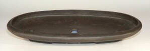 unknown Brown Mica Forest Bonsai Pot - Oval<br><i>19.5 x 11.25 x 2.0</i>