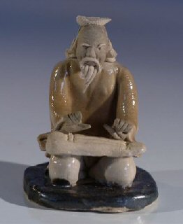 Male Musician Ceramic  Figurine