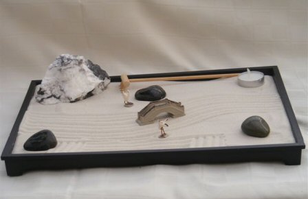 unknown Executive Desktop Meditation Zen Garden<br>14.5x10.5x1.0 - 7 lbs.