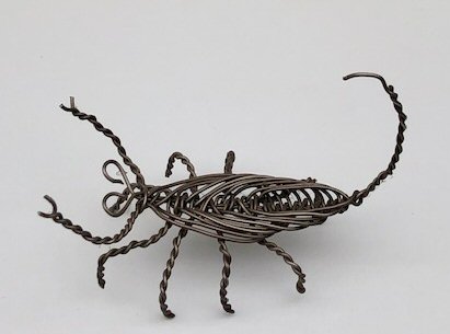 unknown Wire Scorpion Figurine