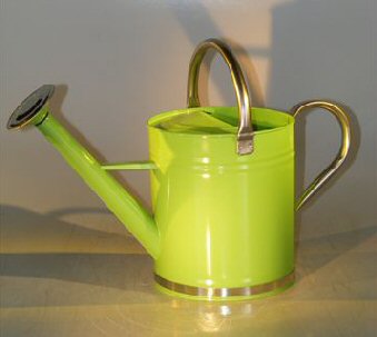 Zinc Watering Can - Pastel Green Color<br>9.5 x 5.5 10.0 Tall