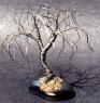 Wire Bonsai Tree Sculpture<br>Willow Mini Tree - 4x4x4