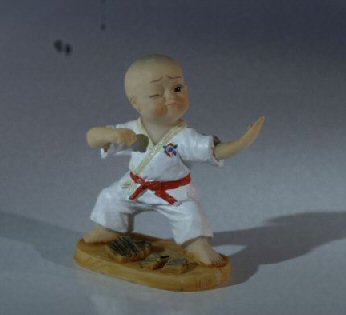 undertake in the middle of nowhere shovel Karate Kid Figurine