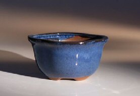 Ceramic Bonsai Pot - Irregular Oval<br>5