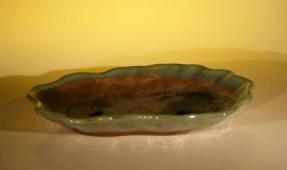 Houtoku Bonsai Pot - Clam Shell Shape<br>10