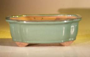 Green Ceramic Bonsai Pot - Rectangle<br><i>8