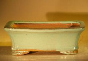 Green Ceramic Bonsai Pot - Rectangle<br><i>7.0