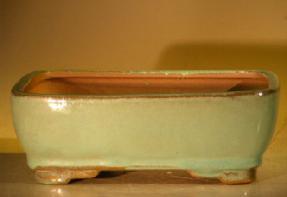 Green Ceramic Bonsai Pot - Rectangle<br><i>7.0