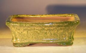 Woodlawn Green Ceramic Bonsai Pot - Rectangle<br><i>7.0