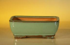Green Ceramic Bonsai Pot - Rectangle<br><i>6.125
