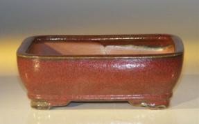 Parisian Red Ceramic Bonsai Pot - Rectangle<br><i>7.0