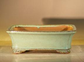 Light Green Ceramic Bonsai Pot - Rectangle<br><i>8