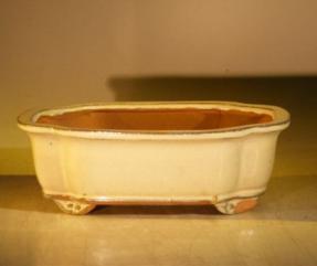 Beige Ceramic Bonsai Pot - Rectangle<br><i>8