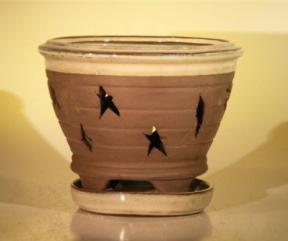 Ceramic Orchid Pot - 7.625