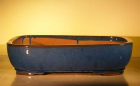 Blue Ceramic Bonsai Pot - Rectangle<br><i>16.0