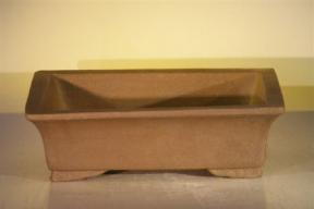 Tan Unglazed Ceramic Bonsai Pot - Rectangle<br><i>12