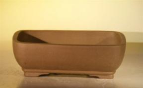 Tan Unglazed Ceramic Bonsai Pot - Rectangle<br><i>10.7