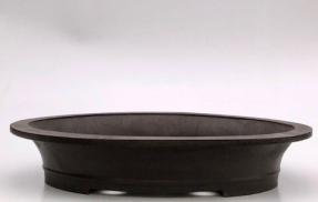 Brown Mica Bonsai Pot - Oval<br><i>23.0