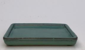 Green/Blue Ceramic Humidity / Drip Tray - Rectangle<br>7.0 x 5.25