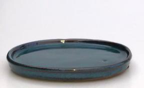 Blue / Green Ceramic Humidity / Drip Tray - Oval<br>10