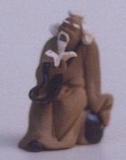 Man Reading Book Ceramic Figurine - 1 1/2