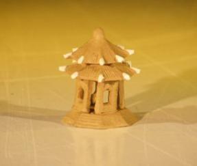 Miniature Ceramic Pavilion Figurine - 1.5