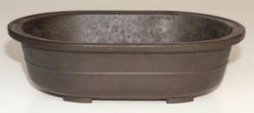 Brown Mica Bonsai Pot - Oval<br><i>14