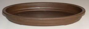 Brown Bonsai Pot for Forest Group or Penjing - Oval <br><i>13.25