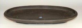 Brown Mica Forest Bonsai Pot - Oval<br>OD:22