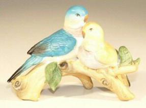 Ceramic Lovebirds Figurine - 7