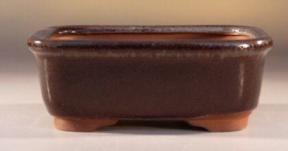 Ceramic Bonsai Pot - Red/Rust Rectangle<br>6