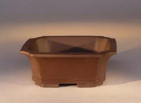 Ceramic Bonsai Pot - <br>Oval Green Irregular<br>13