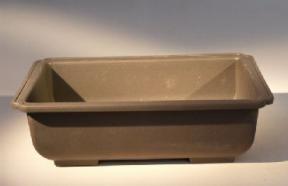 Brown Bonsai Training Pot - Rectangle <br>Heavy Duty Plastic <br><i>7.75