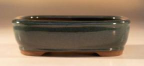 Green Rectangle Bonsai Pot<br>12