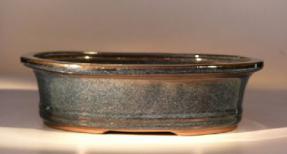 Ceramic Bonsai Pot <br>Oval  Glazed<br>