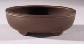 Unglazed Brown Oval-5.0