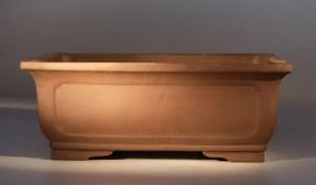 Ceramic Bonsai Pot - Rectangle Unglazed