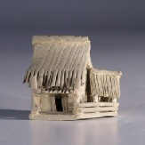 Ceramic  Figurine - Double Hut 2.0