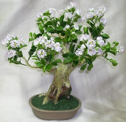 Artificial Flowering  Ligustrum Bonsai Tree<br>