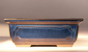 Ceramic Bonsai Pot - Glazed Rectangle