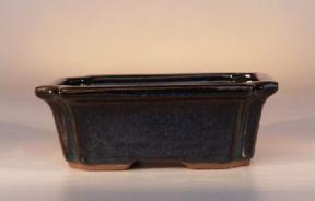 Blue Rectangle Bonsai Pot<br>7.5