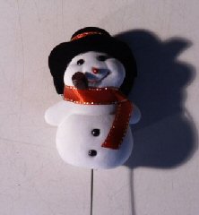 Trim a Tree Holiday Snowman Pick