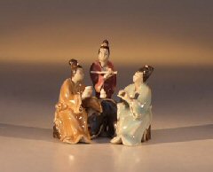 Three Ladies Ceramic  Figurine